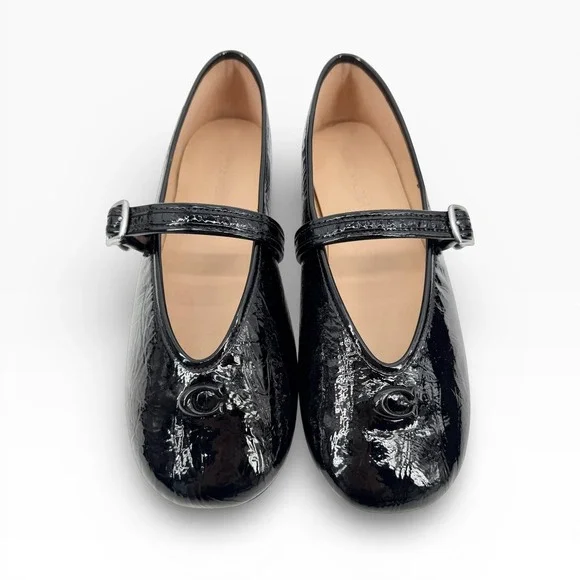 NEW Coach Sculpted C Soft Mary Jane Flats in Black - Women's Size US 7 - Picture 9 of 14